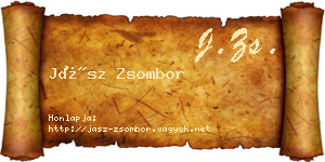 Jász Zsombor névjegykártya